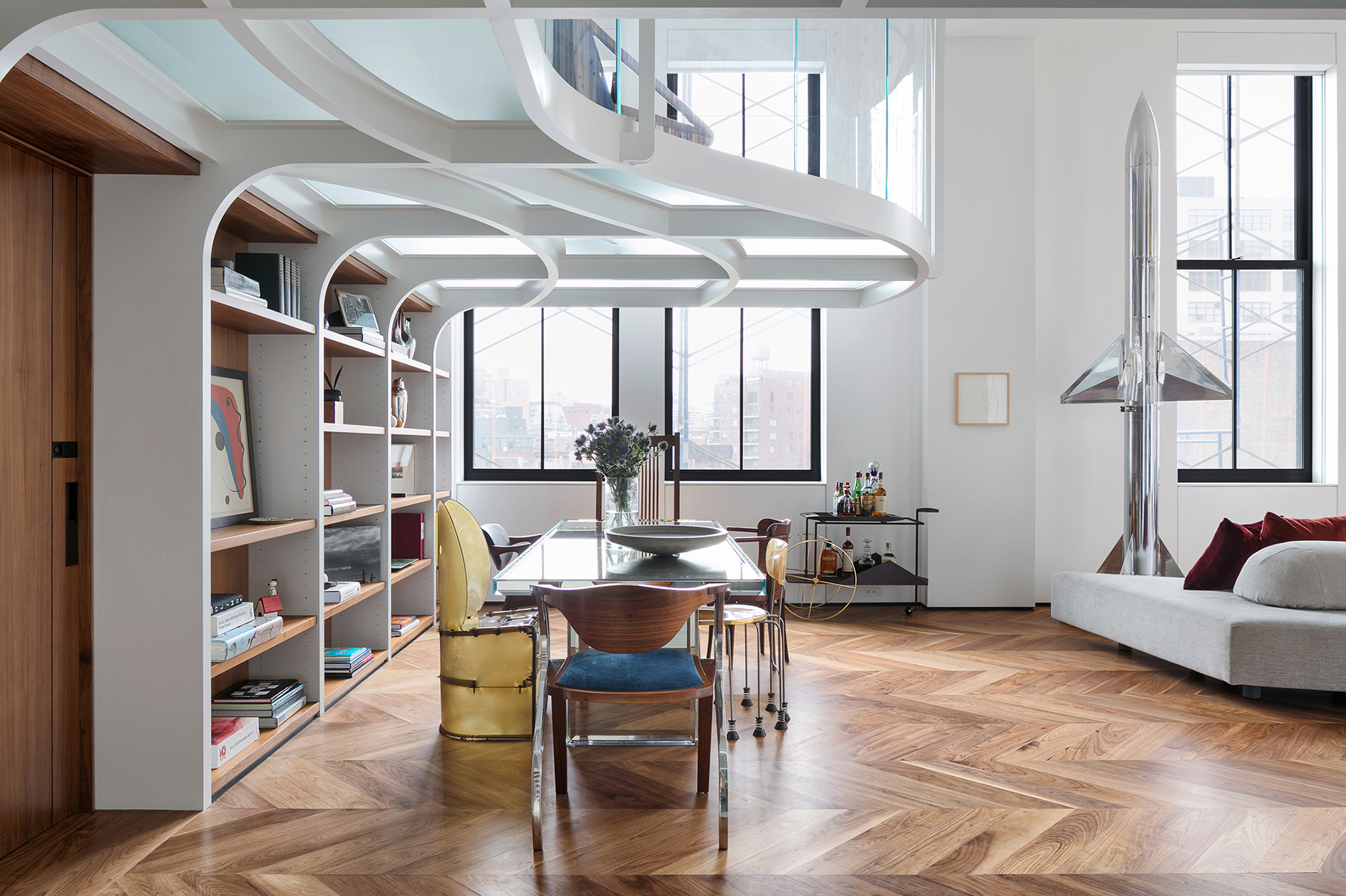 Architectural Digest Clever Conversions Tours our Printing House Duplex