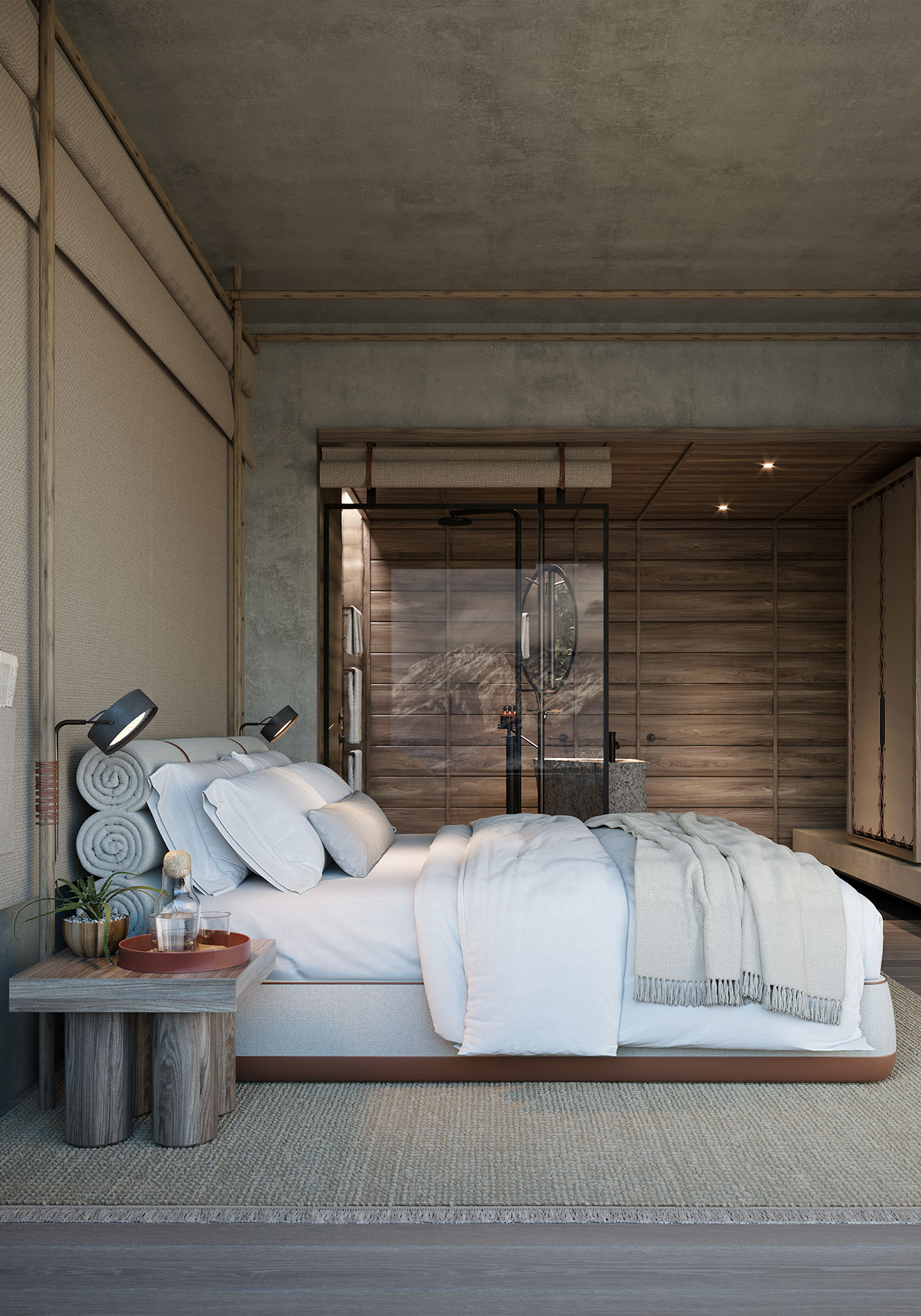 WORK2002 Hotel SLC IV04 Bed LOW